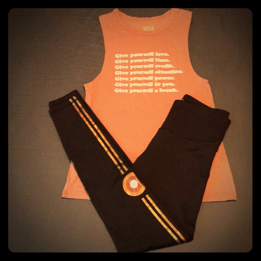 Just Live Yoga Pants and House of Tens Tank Top